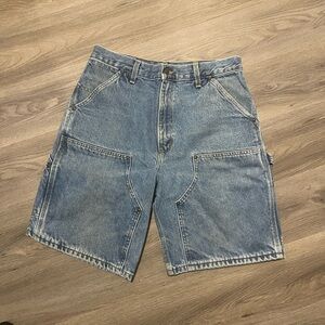 Carhartt Men's Light Blue Denim Carpenter Shorts